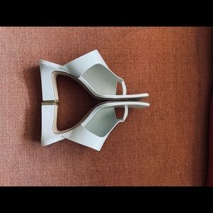 White Mango Square-toe Sandals